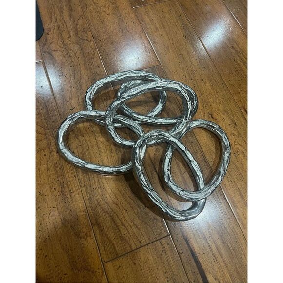 Silver tone table center piece chain decor link - Picture 5 of 5